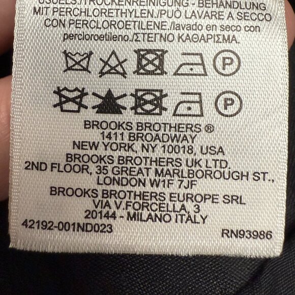 EUC Women's BROOKS BROTHERS Belted Linen Blazer Black | Size 6 - Picture 10 of 11